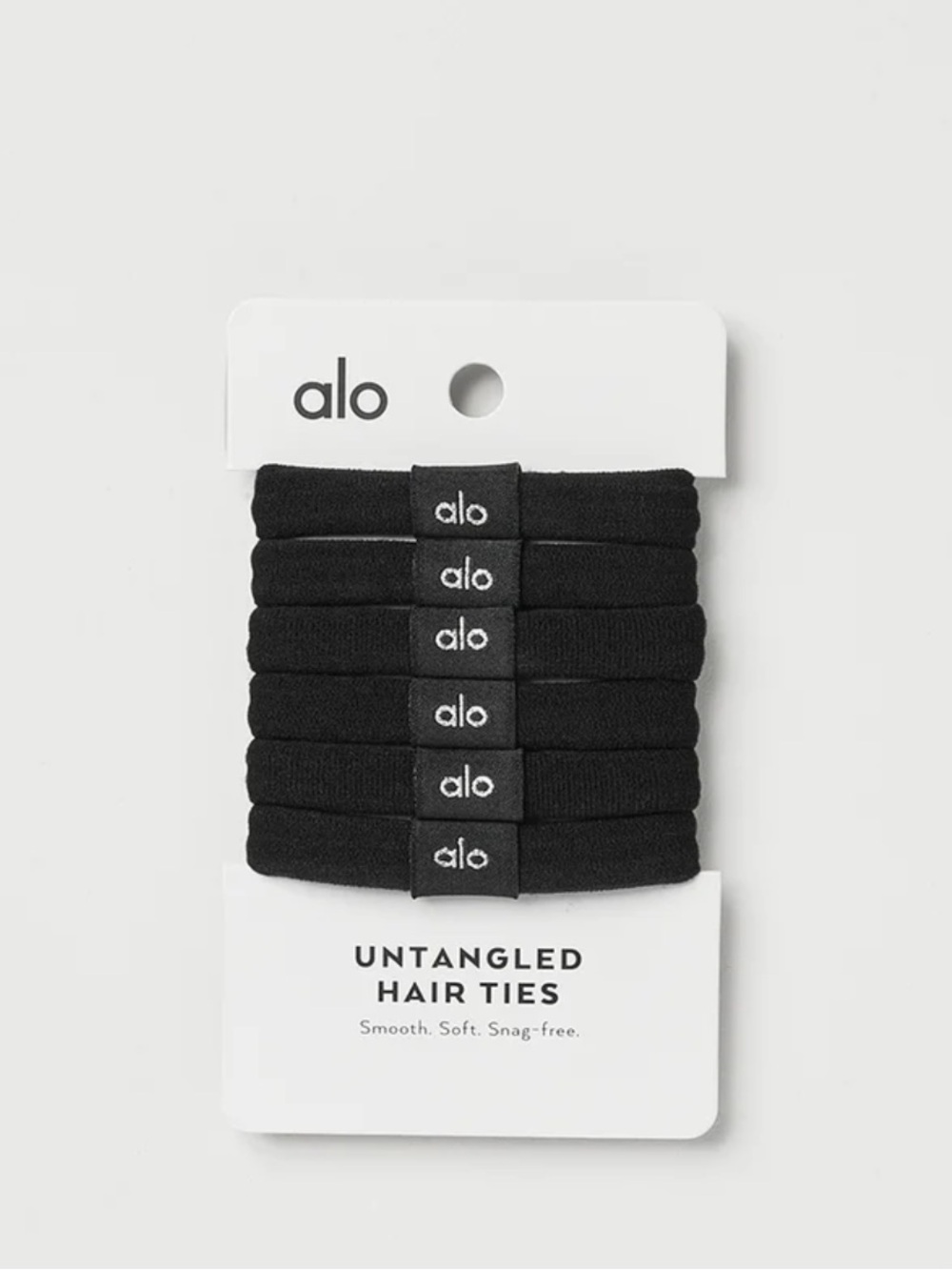 ALO Yoga Black Hair Tie Pack — 6-Pack